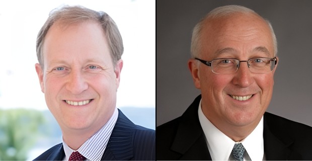 (L-R) Joseph Marks, Senior MD and Global Head of Secondaries at Capital Dynamics and Derek Minno, President of Point Capital.
