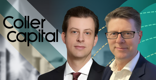 Partner and Head of Coller Credit Secondaries, Michael Schad with Head of Australia and New Zealand Private Wealth Distribution, David Hallifax.