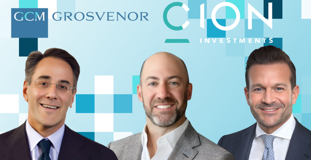 Michael Sacks, Chairman and CEO of GCM Grosvenor with Michael A. Reisner and Mark Gatto, co-CEOs of CION. 