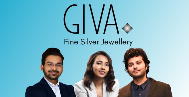 Giva co-founders Ishendra Agarwal, Nikita Prasad, and Sachin Shetty