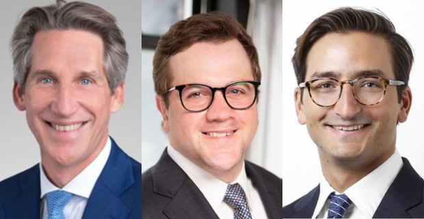 BlackRock's Serge Lauper, Derek Krouner and Tioopo Capital's Francois Rostand.