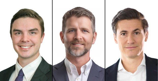 (L-R) Graham Douglas, MD at Kline Hill Partners, Robert McGrath, Founder and MD of Overbay Capital Partners and Thomas Hallinger, MD at Golding Capital.