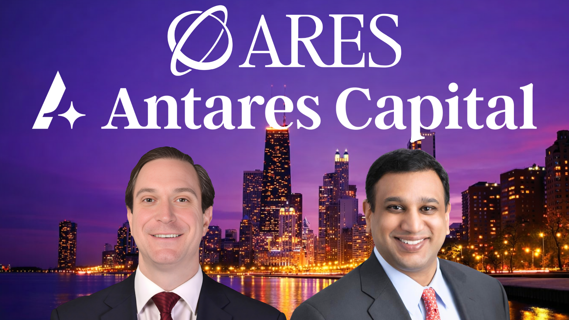 (L-R) Dave Schwartz, Head of Ares Credit Secondaries, and Vivek Mathew, President of Antares.