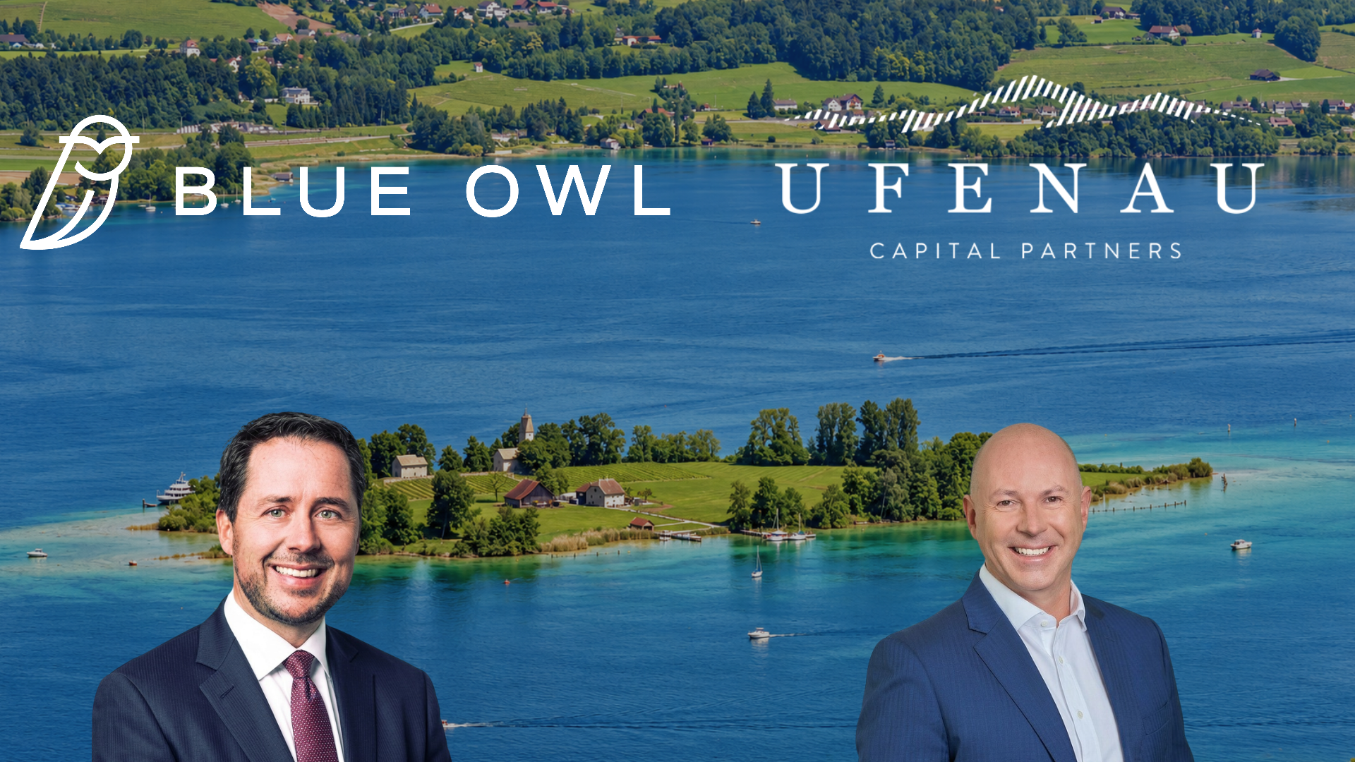 (L-R) Michael Rees, Blue Owl Co-President and Head of the GP Strategic Capital platform, and Ralf Flore, Ufenau Founder and Managing Partner.