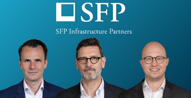 Marc Wicki (L), CEO, Dr Cledan Mandri-Perrott (center) and Thomas Hoffmann (R), Co-Heads Investments at SFP Infra