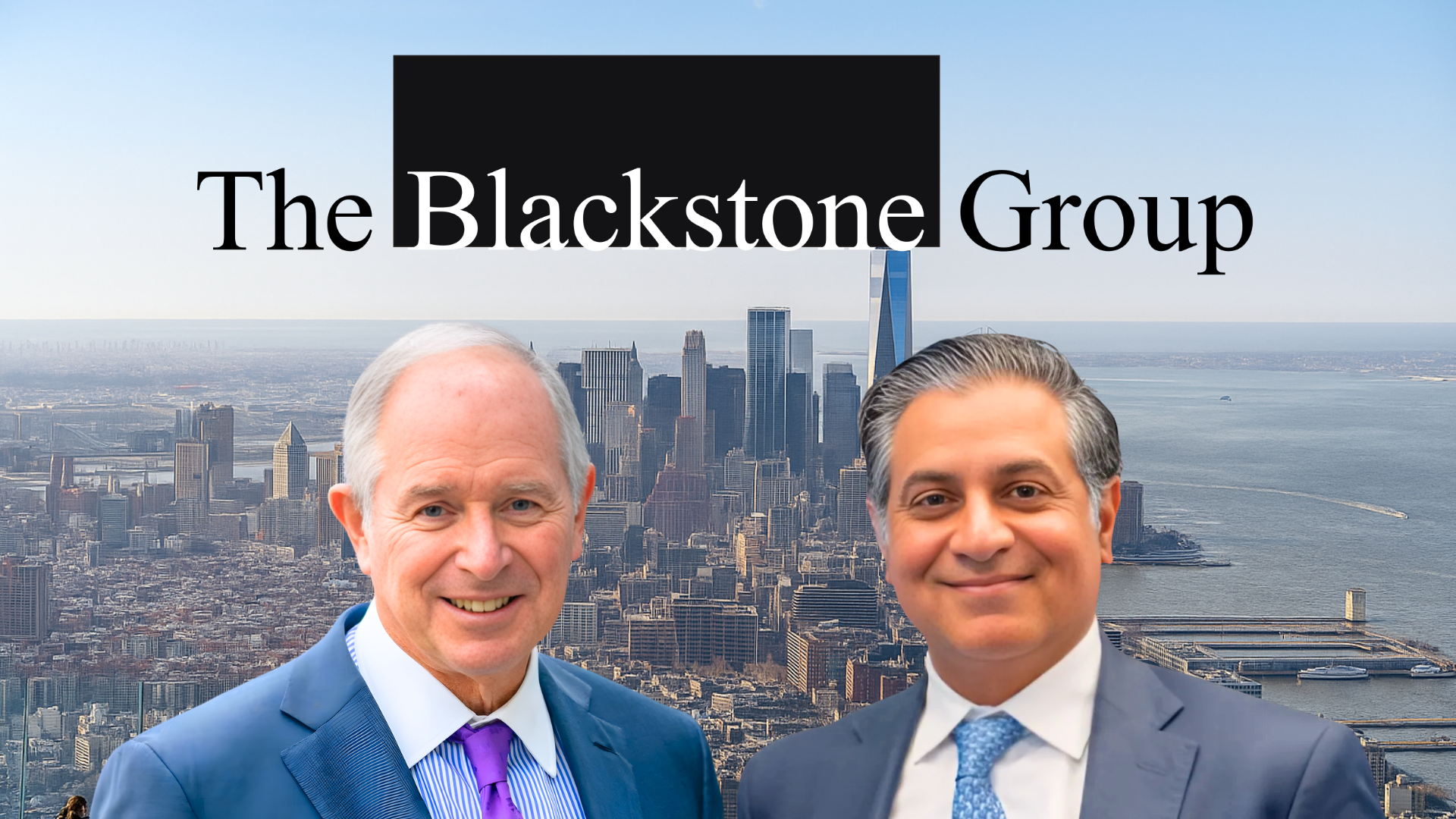 Stephen A. Schwarzman Chairman & CEO Blackstone with Viral Patel, CEO BXPE.